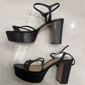 SCHUTZ Elegant Black Platform Heels